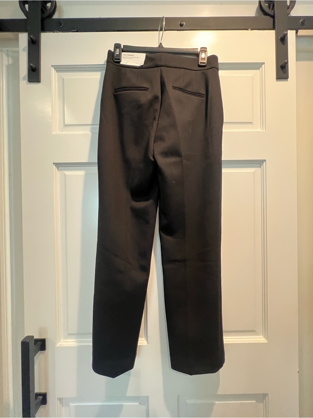 Ann Taylor “The Straight” High Rise Black Dress Pants - Tailored Crease NWT - Picture 2 of 4
